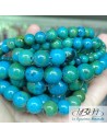 Lot de perles de pierres naturelles de Chrysocolle par La Bijouterie Minérale