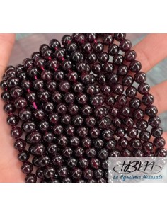 Lot de perles de pierres naturelles de Grenat par La Bijouterie Minérale