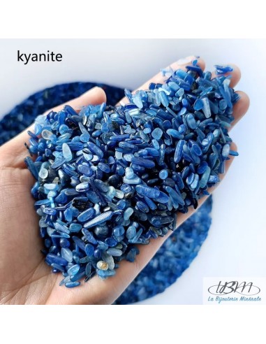 Chips de Kyanite - Cyanite pierres roulées XXS par La Bijouterie Minérale