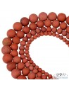 Lot de perles naturelles d'e Jaspe Rouge par La Bijouterie Minérale