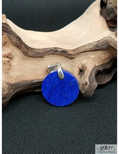 Pendentif Rond en Lapis-Lazuli d'Afghanistan par La Bijouterie Minérale