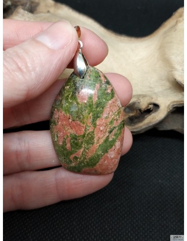 Pendentif en Pierre naturelle d'Unakite 18*24 mm de La Bijouterie Minérale