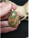 Pendentif en Pierre naturelle d'Unakite 18*24 mm de La Bijouterie Minérale