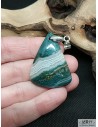 Pendentif d'agate triangulaire de La Bijouterie Minérale