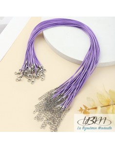 copy of Cordon en coton ciré noir 45 cm