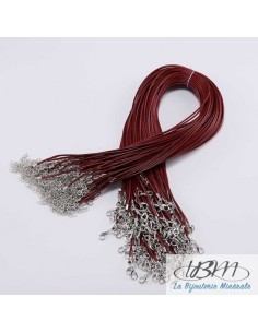 copy of Cordon en coton ciré noir 45 cm