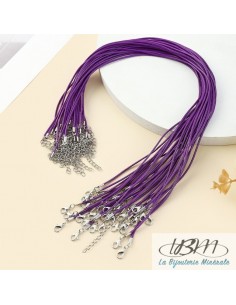 copy of Cordon en coton ciré noir 45 cm