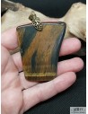 Pendentif œil de tigre et œil de faucon par La Bijouterie Minérale