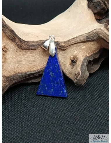 Pendentif en Lapis-Lazuli forme triangle par la Bijouterie Minérale