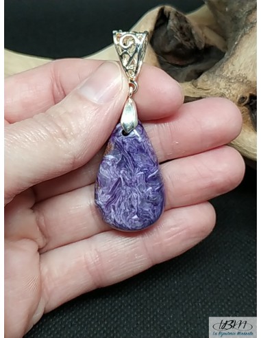 rare pendentif en Charoite de Russie de La Bijouterie Minérale