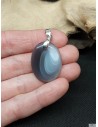 Pendentif en agate naturelle forme ovale de La Bijouterie Minérale