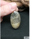 Pendentif en quartz rutile ovale par la Bijouterie Minérale
