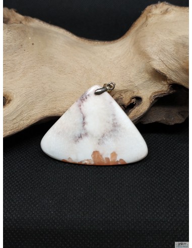 Pendentif en scolécite 49 * 37 mm par La Bijouterie Minérale