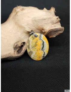 Pendentif jaspe Bumble bee ou Jaspe Bourbon de  La Bijouterie Minérale 2