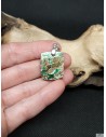 Pendentif en Variscite naturelle rectangle par La Bijouterie Minérale