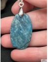 Pendentif en Apatite de 30,6*18,2  mm forme ovale finition druze par La Bijouterie Minerale