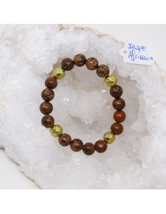 bracelet en jaspe africain • La Bijouterie Minérale