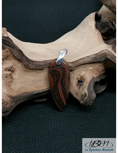 Pendentif en Oeil de fer de 38.3*15mm de La Bijouterie Minerale