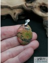 Pendentif en Unakite 28.8*21mm forme ovale de La Bijouterie Minerale