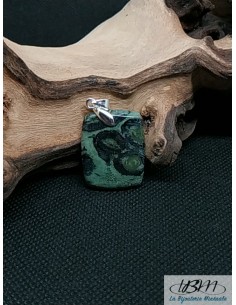 Pendentif jaspe Kambaba de 27,1*20,9 mm de forme rectangle de La Bijouterie Minerale 2