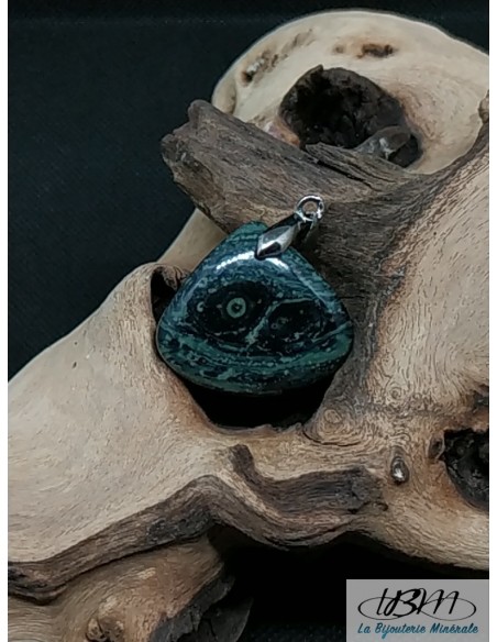 Pendentif jaspe Kambaba de 25,9*29 mm par La Bijouterie Minérale
