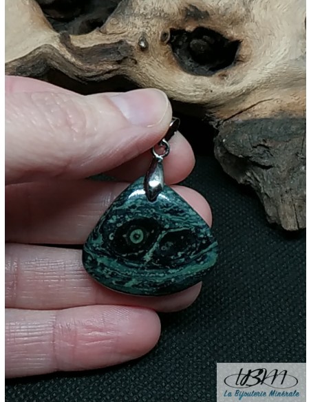 Pendentif jaspe Kambaba de 25,9*29 mm de La Bijouterie Minerale