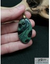 Pendentif jaspe Kambaba de 39,1*21,6 mm de forme ovale de La Bijouterie Minerale
