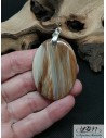 Pendentif en Scolécite marron de 47.1*34 mm forme ovale de La Bijouterie Minerale