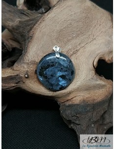 Pendentif en Larvikite de forme ronde de 25.7 mm de La Bijouterie Minerale 2