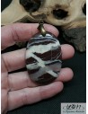 Pendentif en Jaspe noix de coco de 49 * 32.2 mm de La Bijouterie Minerale