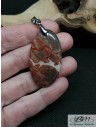 Pendentif en Jaspe noix de coco de 41* 22.7 mm forme ovale de La Bijouterie Minerale