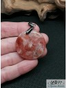Pendentif en Sunstone (Héliolite ou Pierre de soleil) de 32 mm de forme ronde de La Bijouterie Minerale