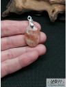 Pendentif en Sunstone (Héliolite ou Pierre de soleil) de 25.1* 17.4 mm de forme ovale de La Bijouterie Minerale