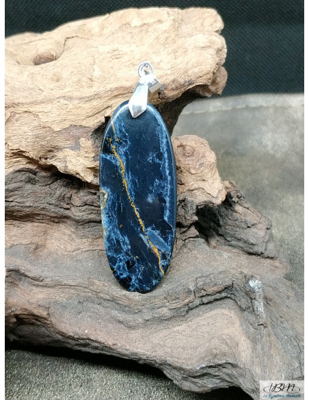 Pendentif en Pietersite de 47.2 * 18.4 mm en forme ovale de La Bijouterie Minérale
