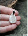 Pendentif en Scolécite de 23 * 16.3mm finition druze de La Bijouterie Minérale
