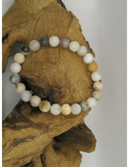 Bracelet jaspe Chrysanthème • La Bijouterie Minérale