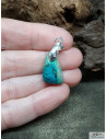 Pendentif de Chrysocolle Malachite de 18.9 * 15.5mm par La Bijouterie Minérale