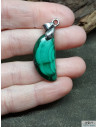 Pendentif de Chrysocolle Malachite de 28.3 * 13.3 mm de La Bijouterie Minérale