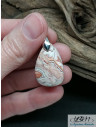 Pendentif en Rhodocrosite de 25 * 16.8 mm de forme goutte d'eau de La Bijouterie Minérale