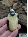 Pendentif en Septaria de 42.3 * 24.5 mm de forme ovale de La Bijouterie Minérale