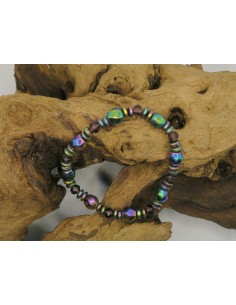 bracelet en hématite titanium • La Bijouterie Minérale 2