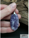 Pendentif de Lépidolite de 40.1 * 21.1 mm de forme ovale par La Bijouterie Minérale
