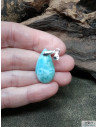 Pendentif de Larimar de 25.2 * 13.7 mm de forme de goutte d'eau de La Bijouterie Minérale