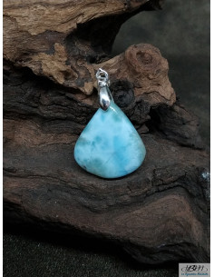 Pendentif de Larimar de 22.3 * 20.4 mm  de La Bijouterie Minérale 2