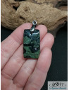 Pendentif jaspe Kambaba de 27,9 * 16.3 mm de forme rectangle de La Bijouterie Minerale