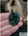 Pendentif jaspe Kambaba de 35.6 * 26.5 mm de forme ovale de La Bijouterie Minerale