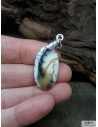 Pendentif d'Opale Dentritique forme ovale de 25.5 * 14 mm de La Bijouterie Minérale