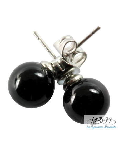 copy of Puce d'oreille 6 mm en jaspe rouge