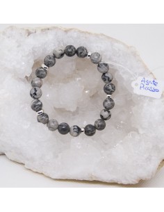 Bracelet en perle d'agate Picasso • La Bijouterie Minérale