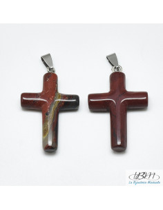 copy of Puce d'oreille 6 mm en jaspe rouge